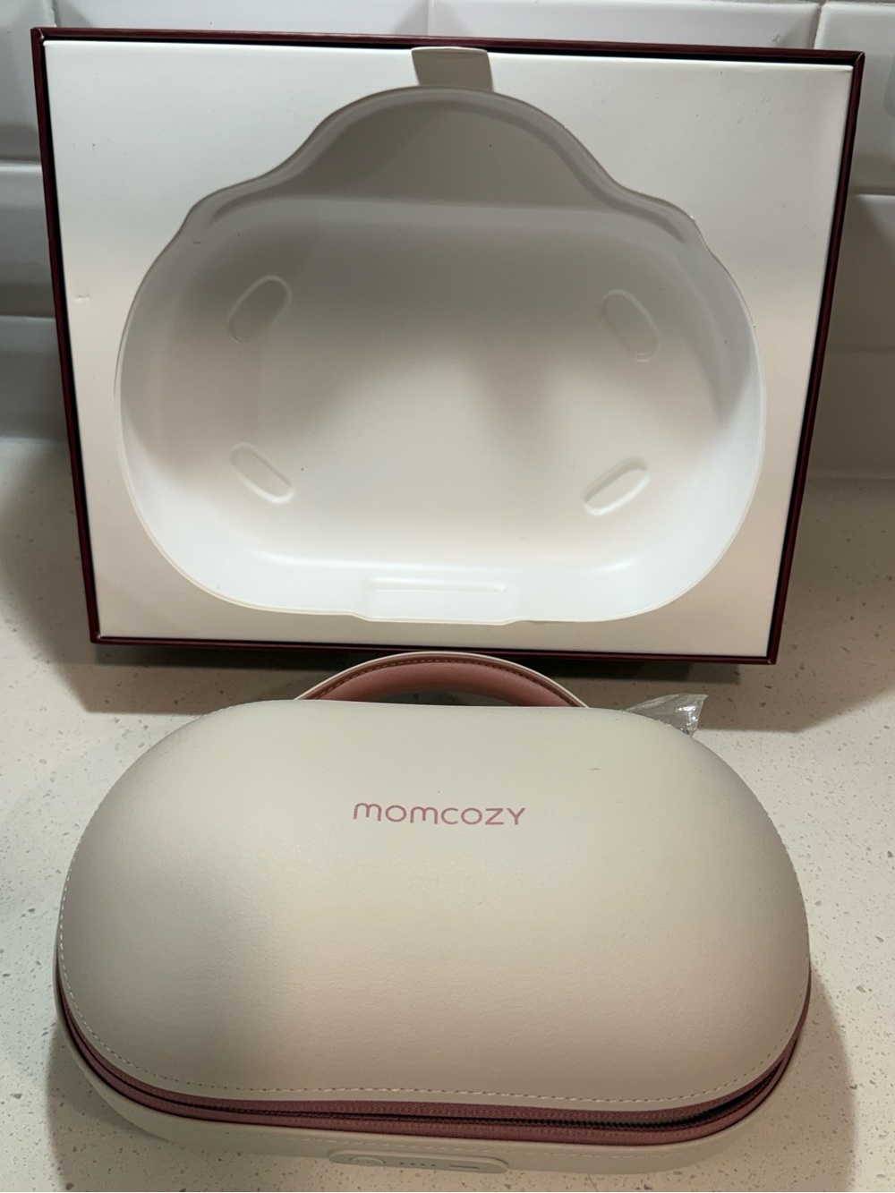 momcozy Air 1 Ultra-Slim Breast Pump - Pink - Picture 12 of 14